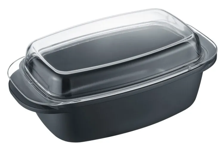 Berndes Bräter mit Glasdecker 5200 ml schwarz