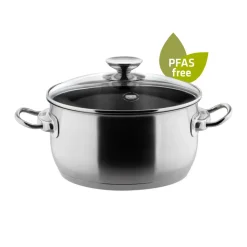 Berndes Kochtopf INJOY B.NATURE 24 cm mit Deckel Edelstahl