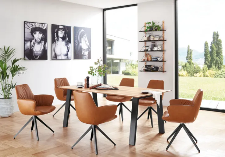 bert plantagie Esszimmerstuhl MAPLE Bold Cognacbraun