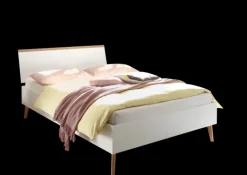 Bett LENA weiß/ braun