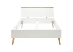 Bett LENA weiß/ braun