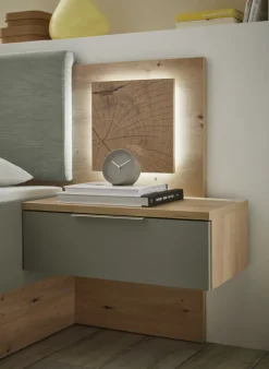 QUARTIER Bettanlage SIMADA 3-teilig braun/ grün