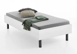 Kinder QUARTIER Bettgestell KIRA 90 x 200 cm weiß