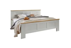 Bettgestell MARLOW 180 x 200 cm weiß/ braun