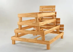 QUARTIER Bettgestell MY TIME 180 x 200 cm Kernbuche massiv geölt