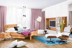 TRAUMWERKSTATT Bettkasten ATLANTA 96 x 14 x 62 cm Kernbuche massiv geölt