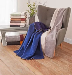 Biederlack Plaid 150 x 200 cm feder/natur