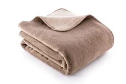 Biederlack Wende-Wohnplaid 150 x 200 cm braun/grau/beige