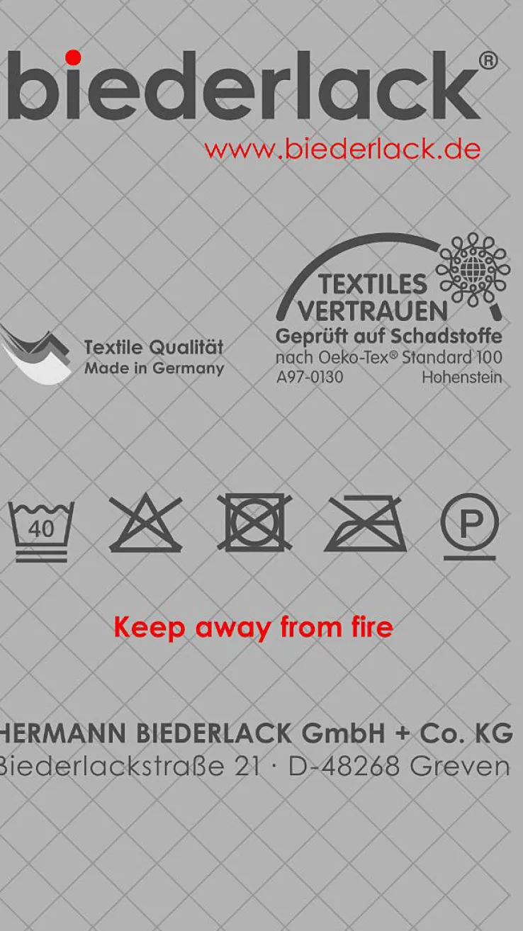 Biederlack Wohndecke COTTON HOME 150 x 200 grau/braun