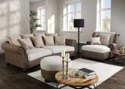 QUARTIER Bigsofa BOSTON hellbraun/beige