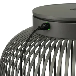 blomus Akku LED Tischlampe Laterne LITO 30 cm granity grey