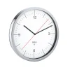 blomus Funkuhr CRONO 30,5 cm Edelstahl weiß