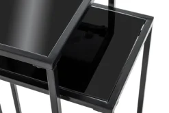 Blumensäulen 2er-Set schwarz