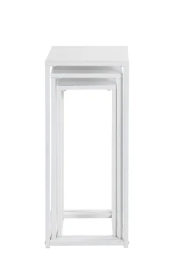 Blumensäulen 3er-Set weiß