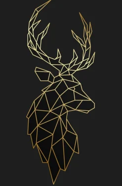 BÖNNINGHOFF Bild POLYGON HIRSCH 60 x 90 cm