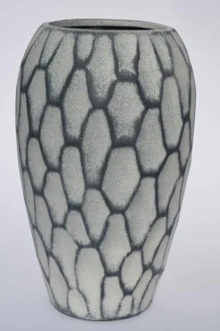 Bodenvase 60 cm schiefergrau
