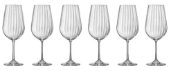 BOHEMIA SELECTION Rotweinglas WATERFALL 6er Set