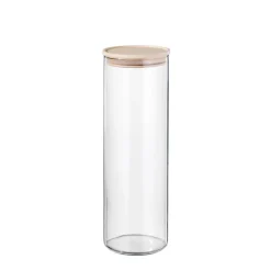 BOHEMIA SELECTION Vorratsdose Borosilikatglas 30 cm 1.8 l Transparent/Braun