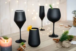 BOHEMIA SELECTION Weinglas JANE 6er Set schwarz