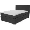 Boxspringbett ARABELLA 140 x 200 cm dunkelgrau