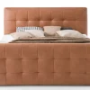 Boxspringbett BARELL LEEDS GAVIN 180 x 200 cm cognacbraun
