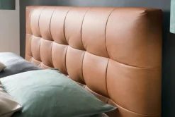 Boxspringbett BARELL LEEDS GAVIN 180 x 200 cm cognacbraun