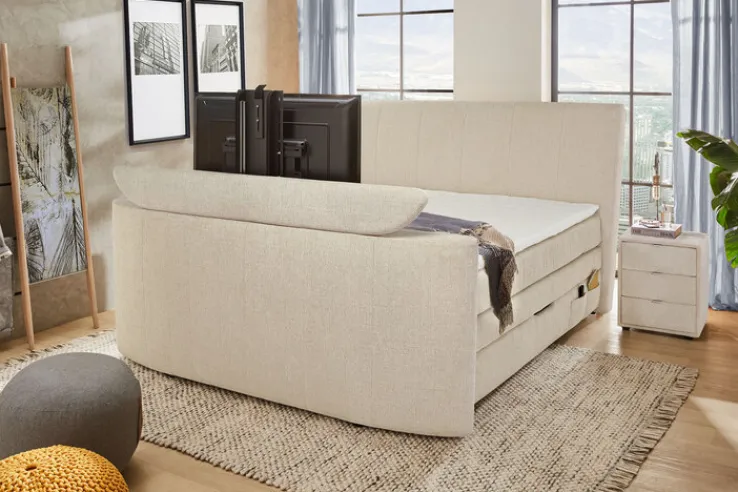 Boxspringbett BEL AIR 180 x 200 cm beige