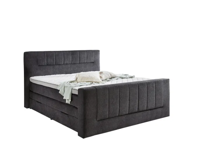 Boxspringbett KENOSHA 180 x 200 cm anthrazit