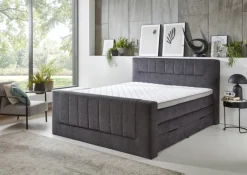 Boxspringbett KENOSHA 180 x 200 cm anthrazit