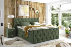 QUARTIER Boxspringbett RIO 180 x 200 cm grün