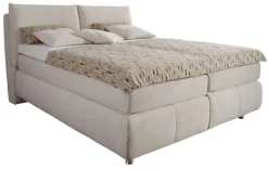 Boxspringbett SUPREME COMFORT 180 x 200 cm Stoffbezug beige