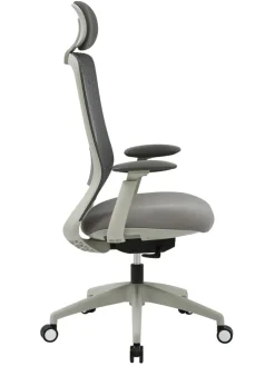 Bürostuhl KAYA grau/ alufarbig