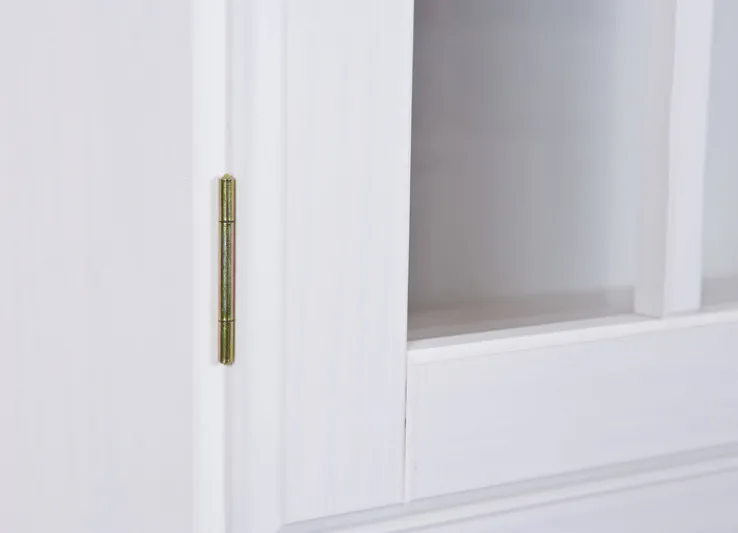 Buffet ADRIAN 88x198x43 cm Massivholz Kiefer weiß