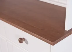 Buffet JACOB 6.2 weiß Massivholz / braun