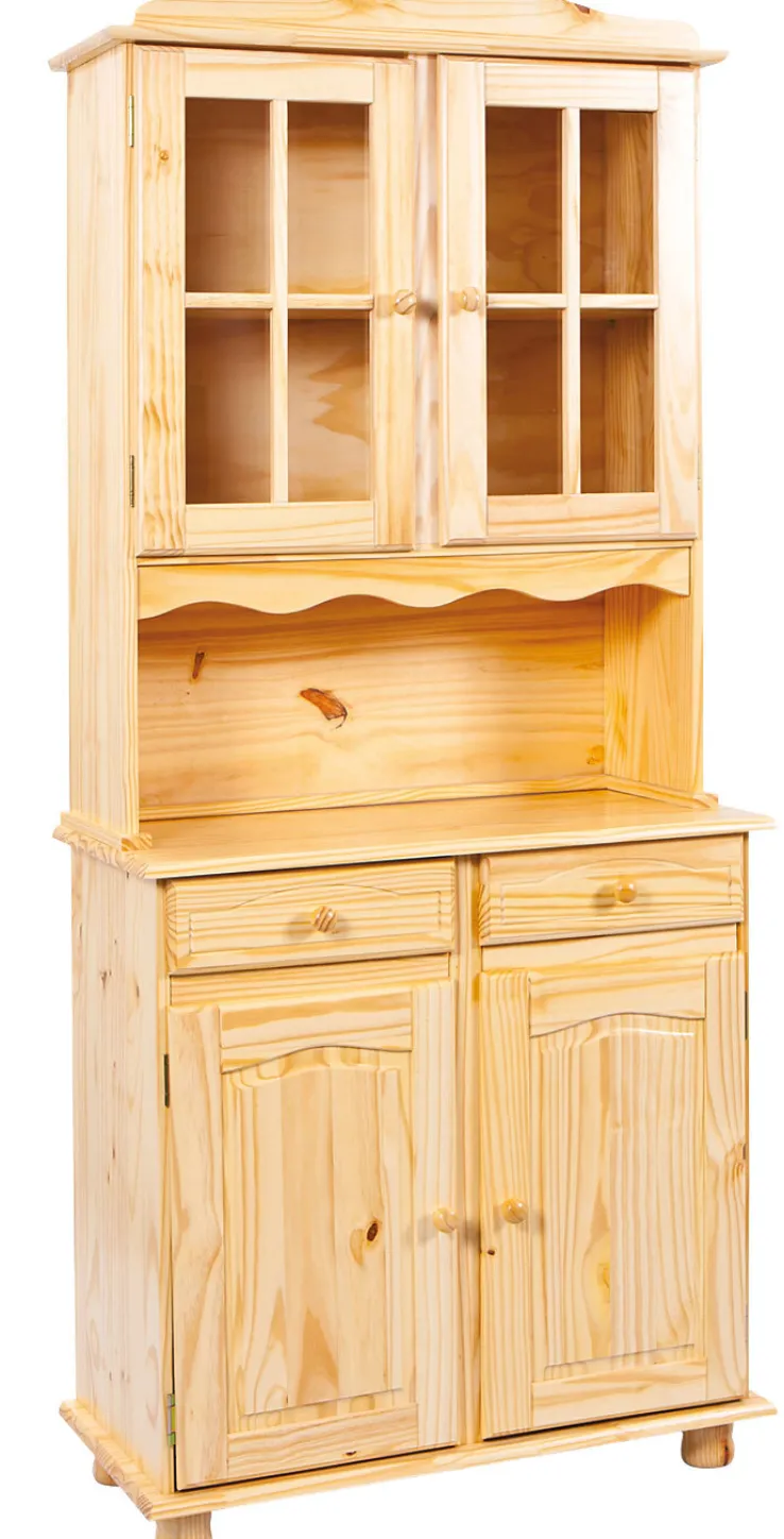 Buffet THEO 88x198x43 cm Massivholz Kiefer Natur