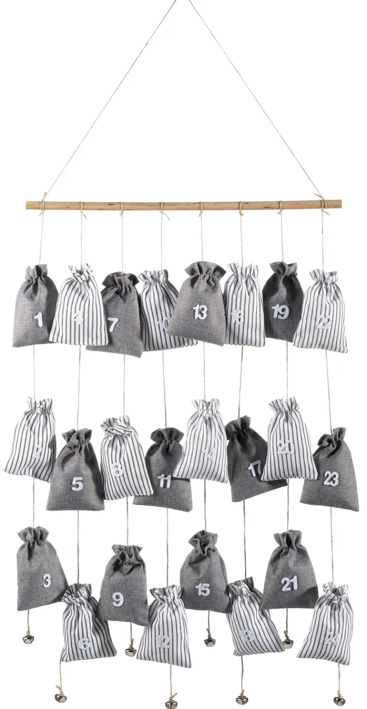 casaNova Weihnachtsdekoration Adventskalender 117 cm Braun