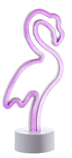 casaNOVA Akku LED Dekoleuchte FLAMINGO weiß /pink