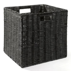 casaNOVA Aufbewahrungskorb faltbar 32 x 28 cm schwarz