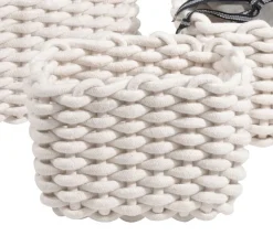 casaNOVA Aufbewahrungskorb COTTON 23 x 16 cm weiß