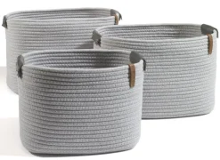 casaNOVA Aufbewahrungskorb 30 cm hellgrau