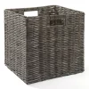 casaNOVA Aufbewahrungskorb faltbar 32 x 28 cm dunkelgrau