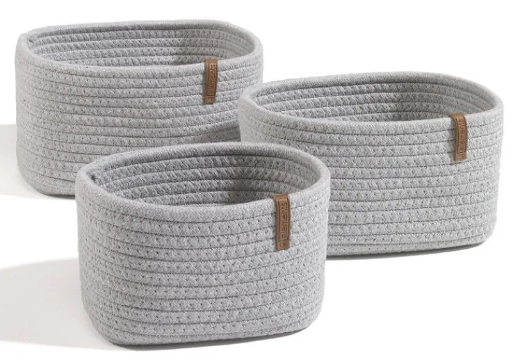 casaNOVA Aufbewahrungskorb 12 cm hellgrau