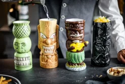 casaNOVA Becher-Set TIKI 4-teilig mehrfarbig Dolomit