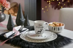 casaNOVA Dekofigur BLACK FORREST Metall 9 x 9 x 20 cm Schwarz/Nikolaus