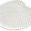 casaNOVA Dekoteller Fächerblatt 26 cm weiß