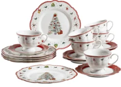 casaNOVA Kaffeeservice WEIHNACHTEN 18-teilig