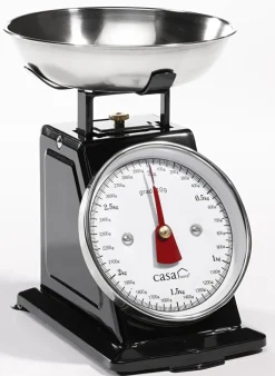 casaNOVA Küchenwaage Metall/Edelstahl schwarz