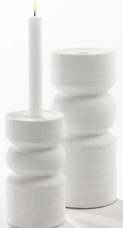 casaNOVA Kerzenständer groß 38,5 cm weiß