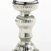 casaNOVA Kerzenständer mittel 21 cm silberfarbig