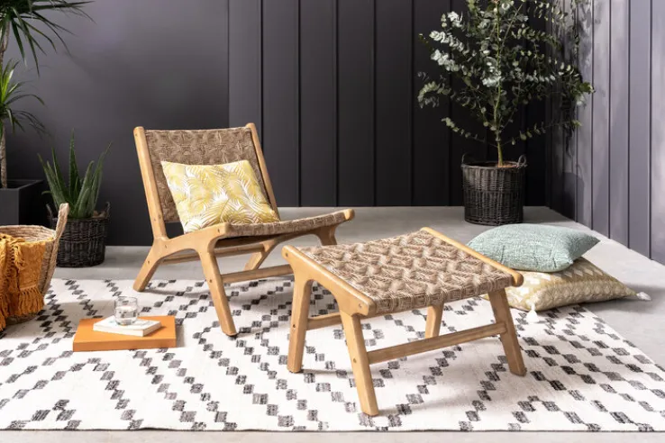 casaNOVA Korb mit 2 Henkel MITTERNACHT 41 cm